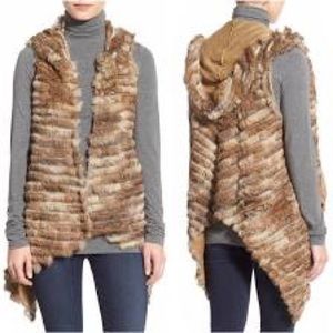 Genuine Rabbit Fur Vest Coat